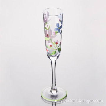 Hand-painted Wine Glass, Distinctive Specialty Drink Presentation